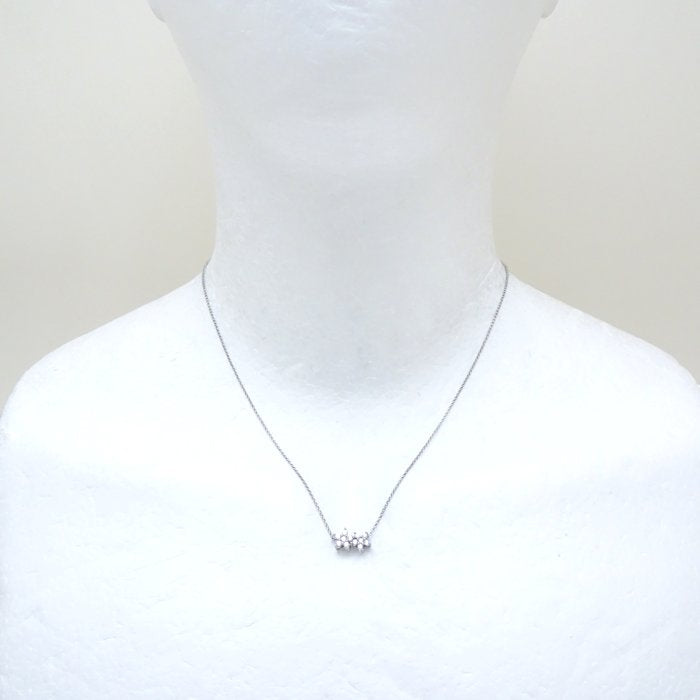Tasaki ダイヤモンド ネックレス K18WG ホワイト ゴールド