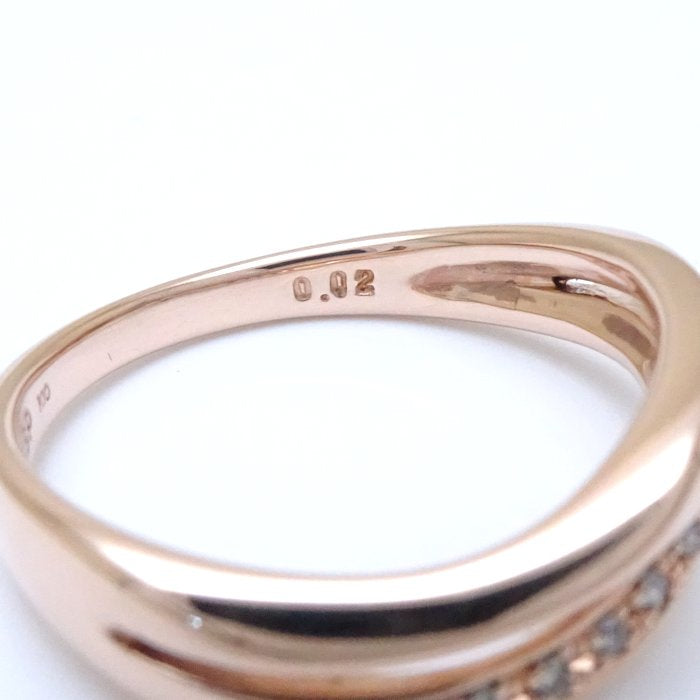 WISP ダイヤモンド リング K10PG ピンク ゴールド
