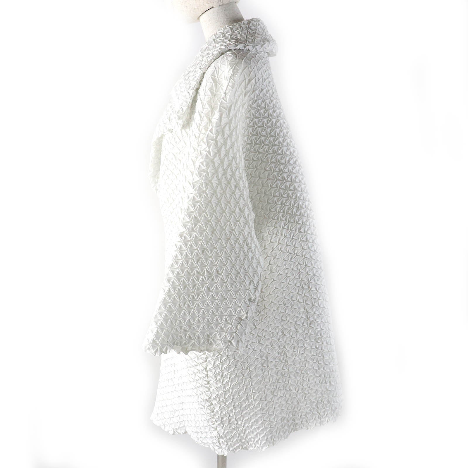 ISSEY MIYAKE スチーム プリーツ ポリエステル コットン コート
