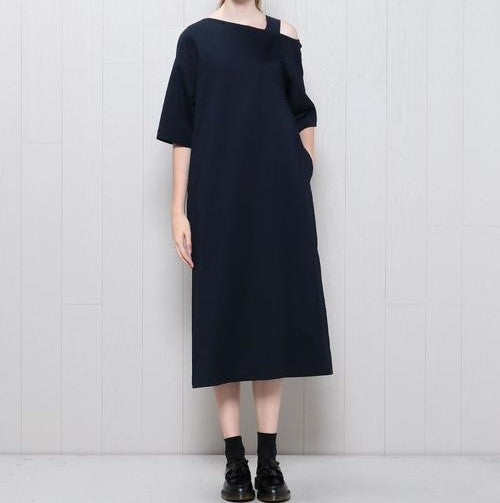 エイチビューティーアンドユース 60/2 CTN ONE SHOULDER ONE-PIECE ワンピース
