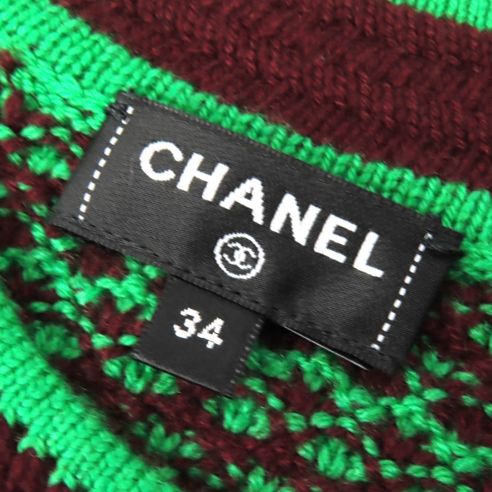 シャネル 23A P75435 カシミア ニット ドレス