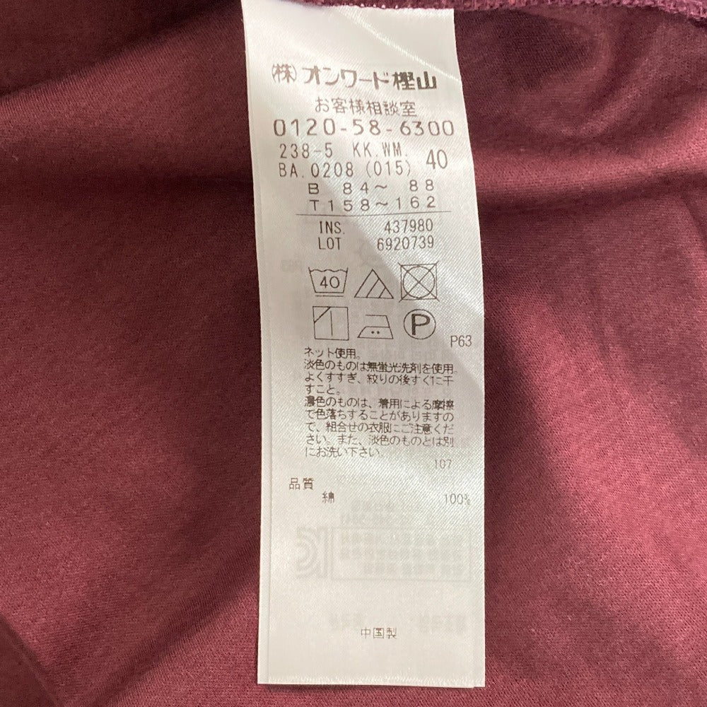 自由区 フリルスリーブVネックブラウス