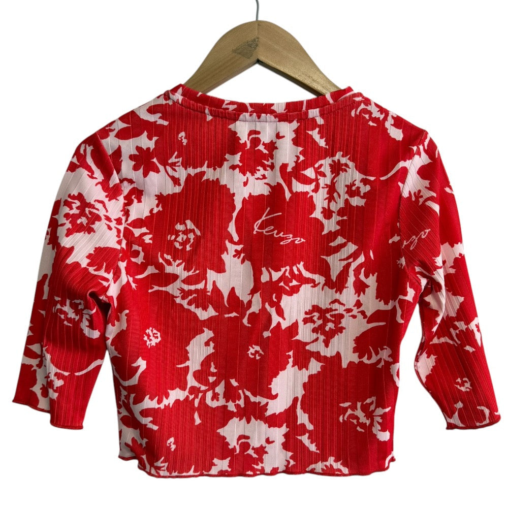 ケンゾー FLOWER CAMO ミディ クロップド トップ