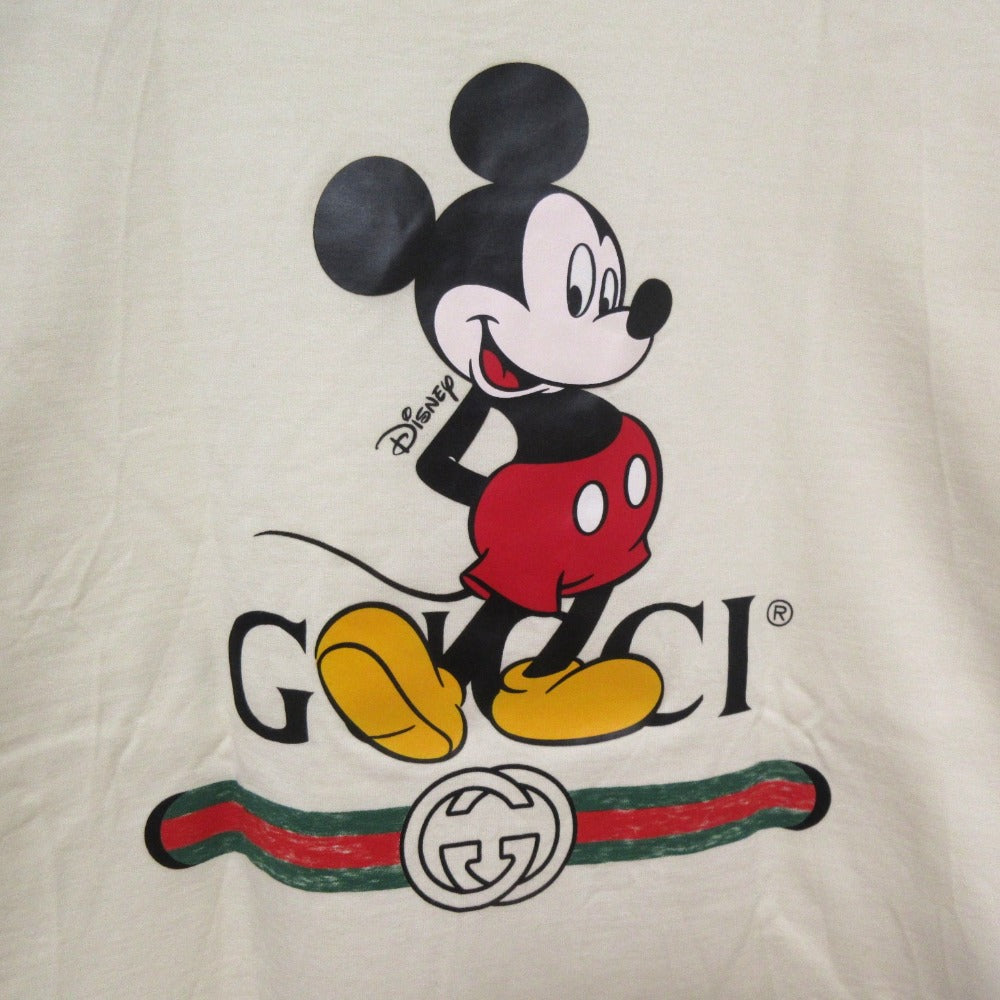 グッチ ディズニーコラボ ロゴプリント コットン Tシャツ