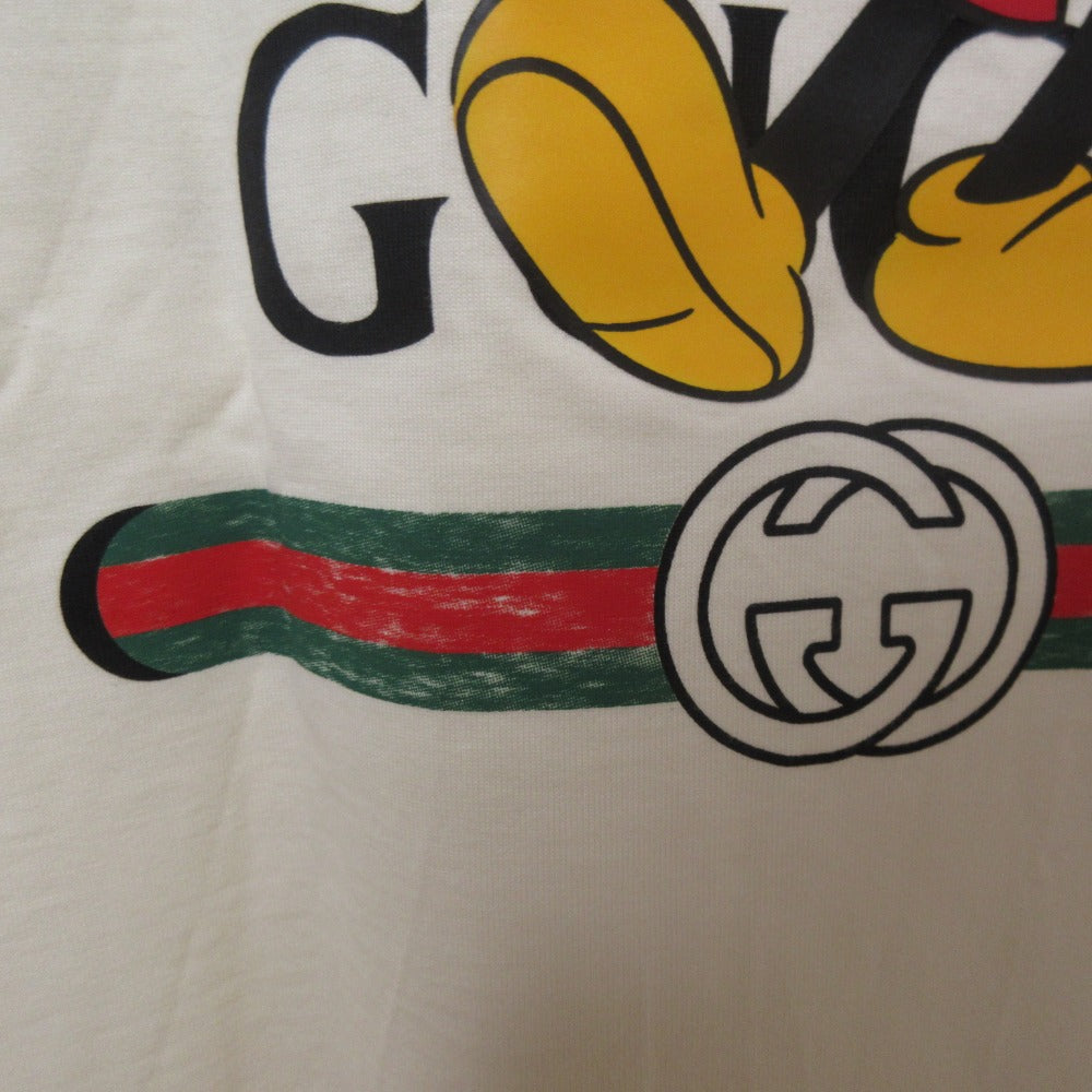 グッチ ディズニーコラボ ロゴプリント コットン Tシャツ