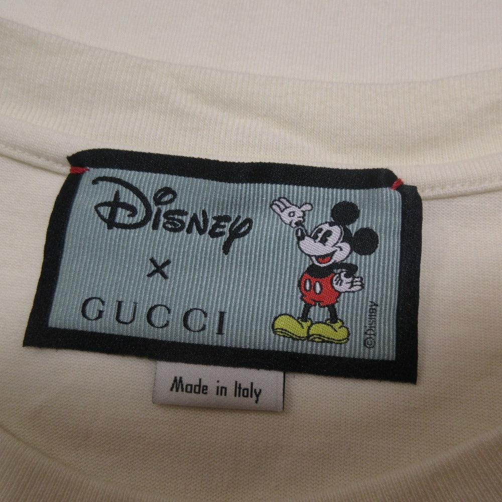 グッチ ディズニーコラボ ロゴプリント コットン Tシャツ