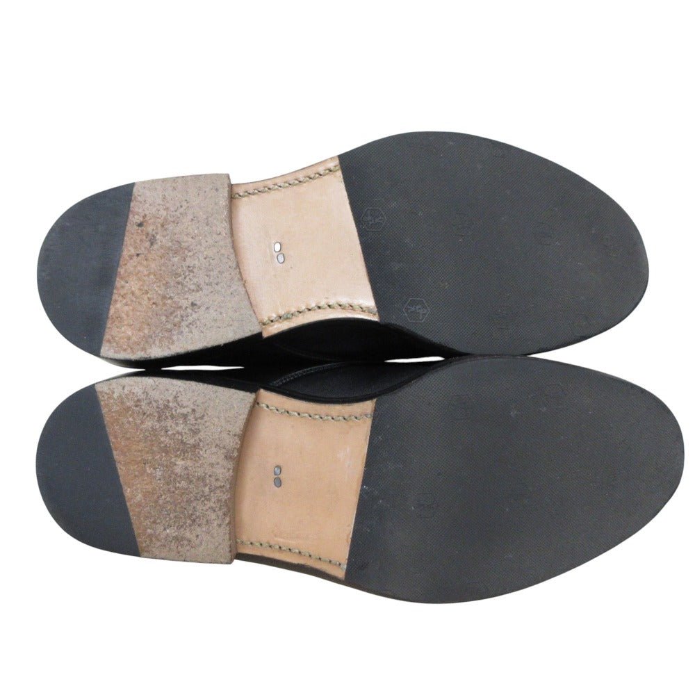 Hender Scheme JUNG ブラック レザー ローファー シューズ