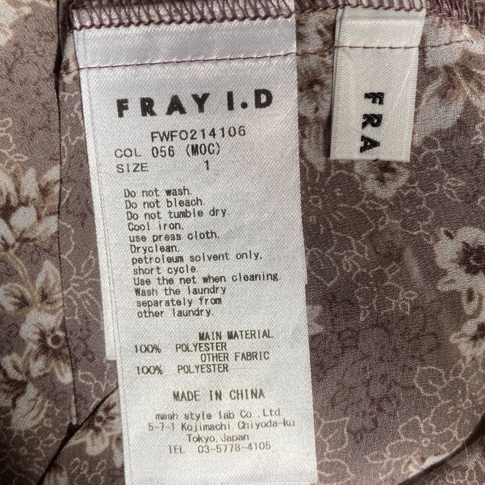 FRAY I.D フラワープリントシアーワンピース