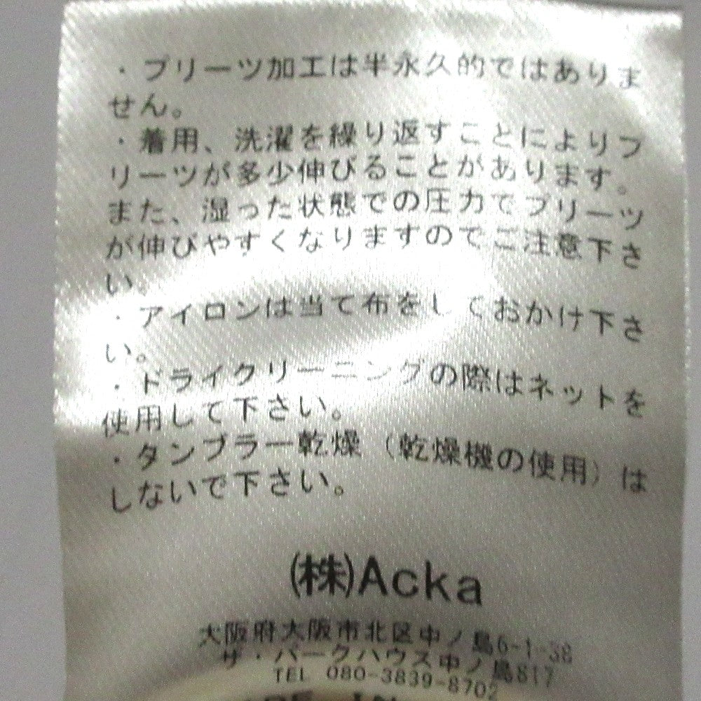 Acka サイド スリット プリーツ ドレス