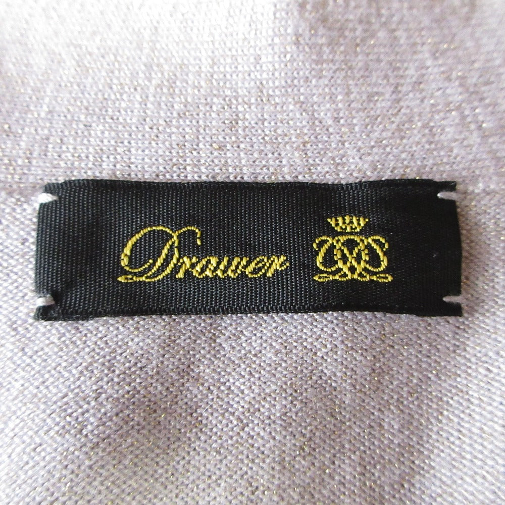 Drawer Vネック カシミア シルク ニット カーディガン
