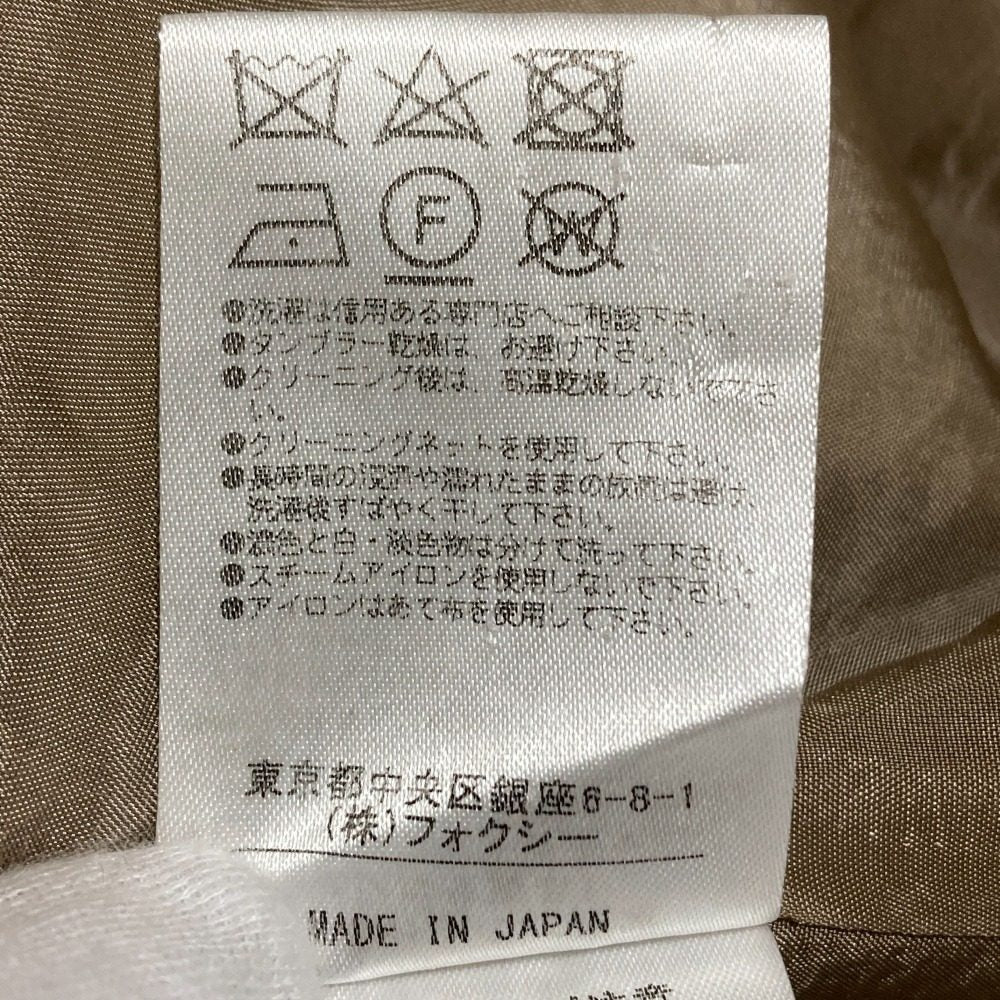 FOXEY ウールシルクノースリーブワンピース