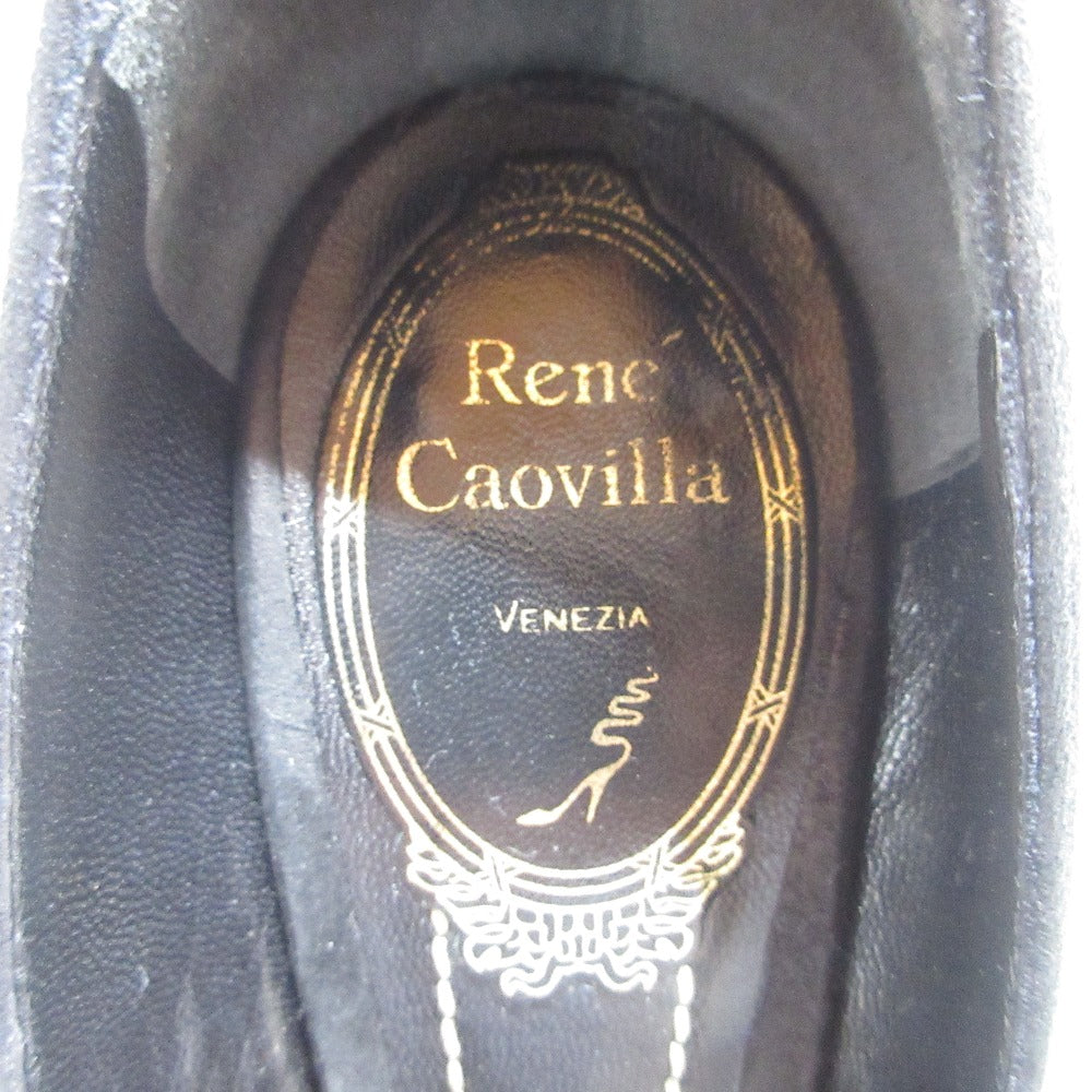 Rene Caovilla レース フェイク パール パンプス