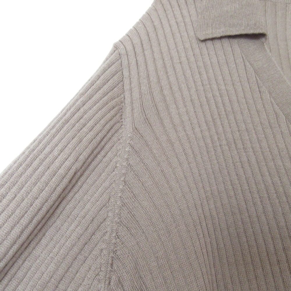 ミディウミソリッド rib stitch ロングカーディガン