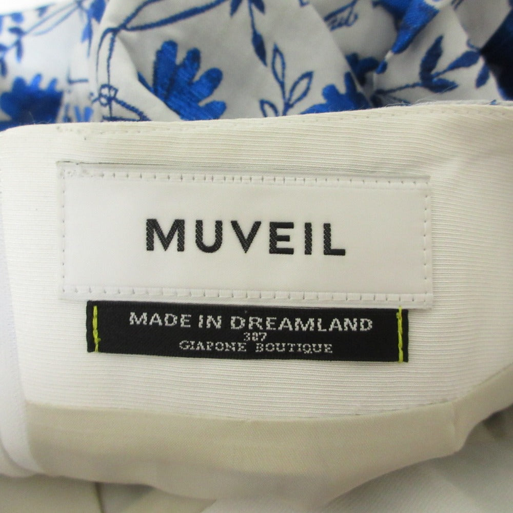 MUVEIL フラワー ジャカード ロング スカート
