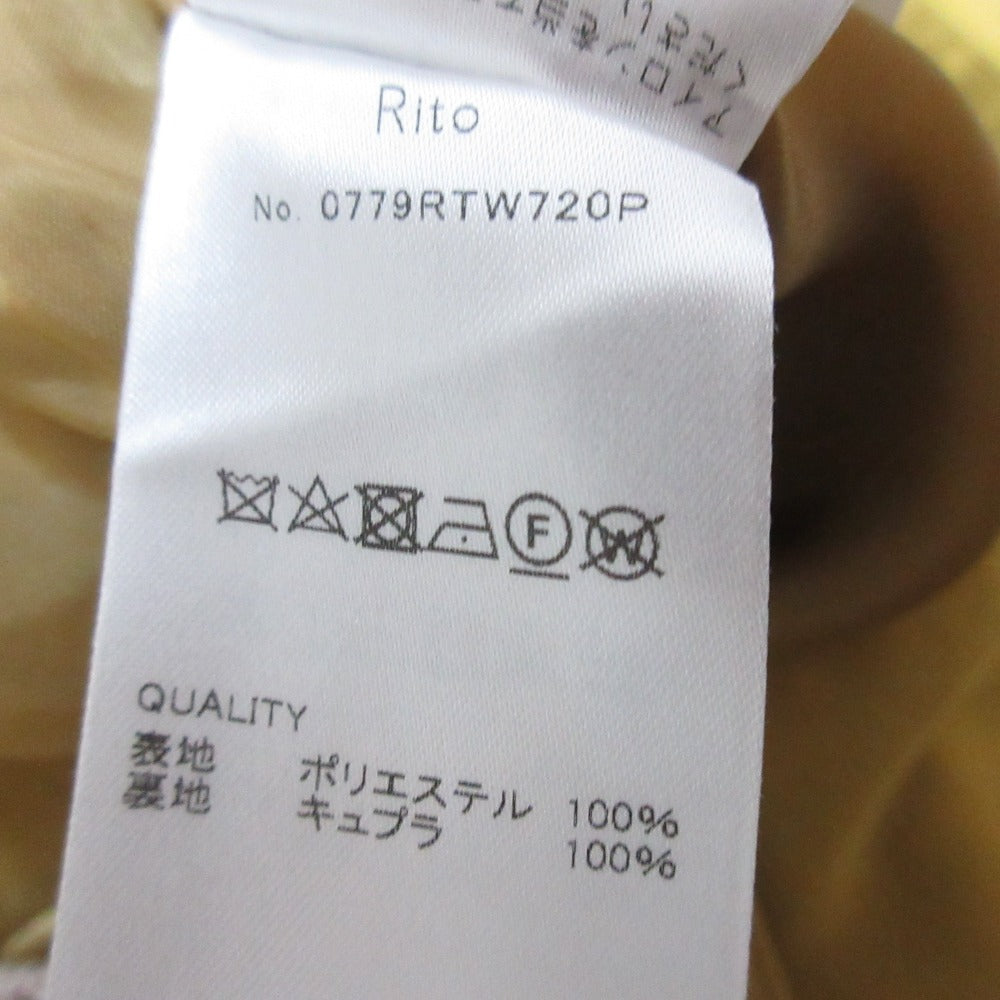 RITO サイドベルトワイドパンツ