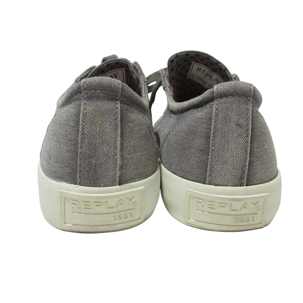 Replay 刺繍ロゴ デニム スニーカー