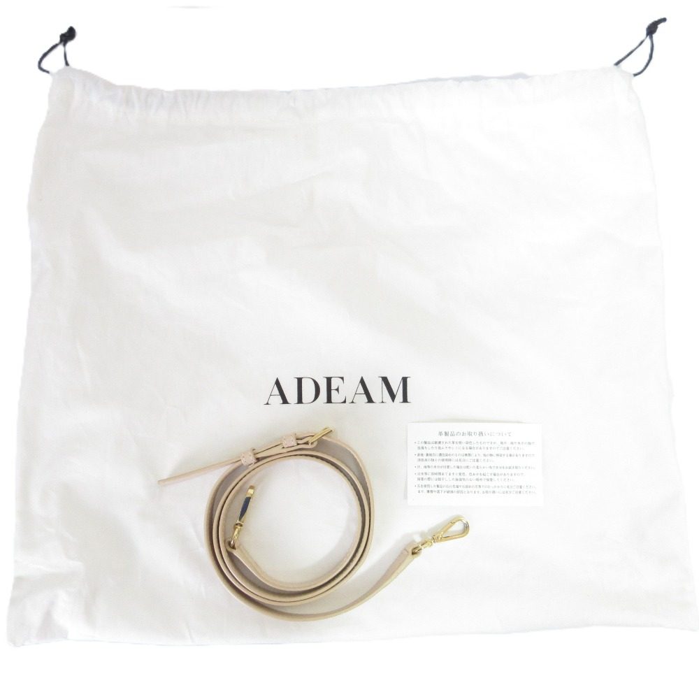 ADEAM アート フレーム バッグ レザー 2WAY バッグ