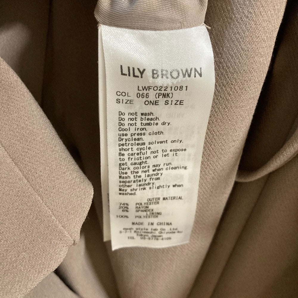 LILY BROWN ギャザースリーブワンピース