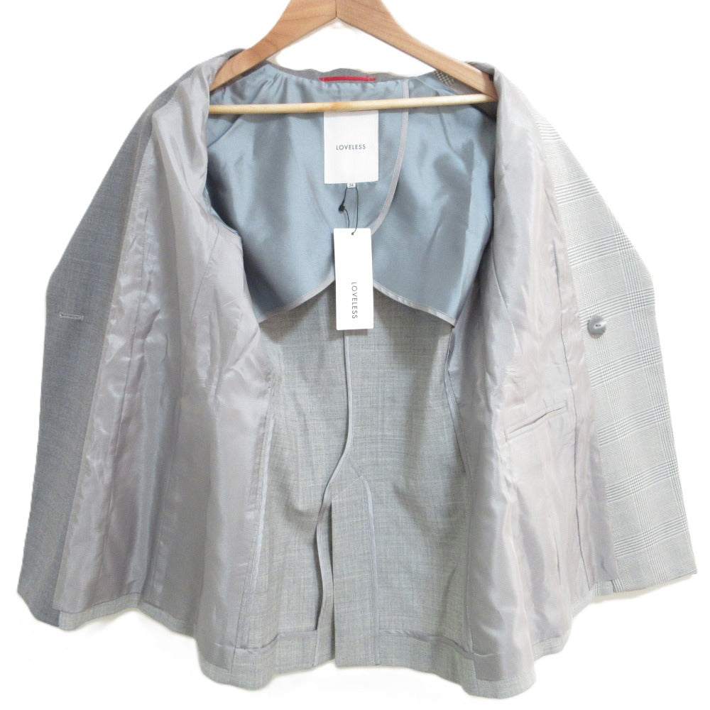 LOVELESS Check Blocking Single Tailored Jacket