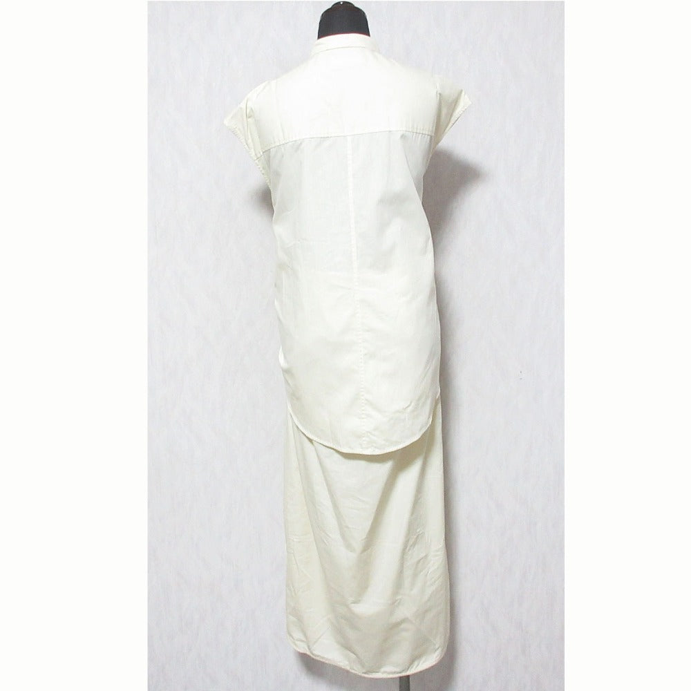 サトルササキ WRAP DRESS SHIRT コットンワンピース