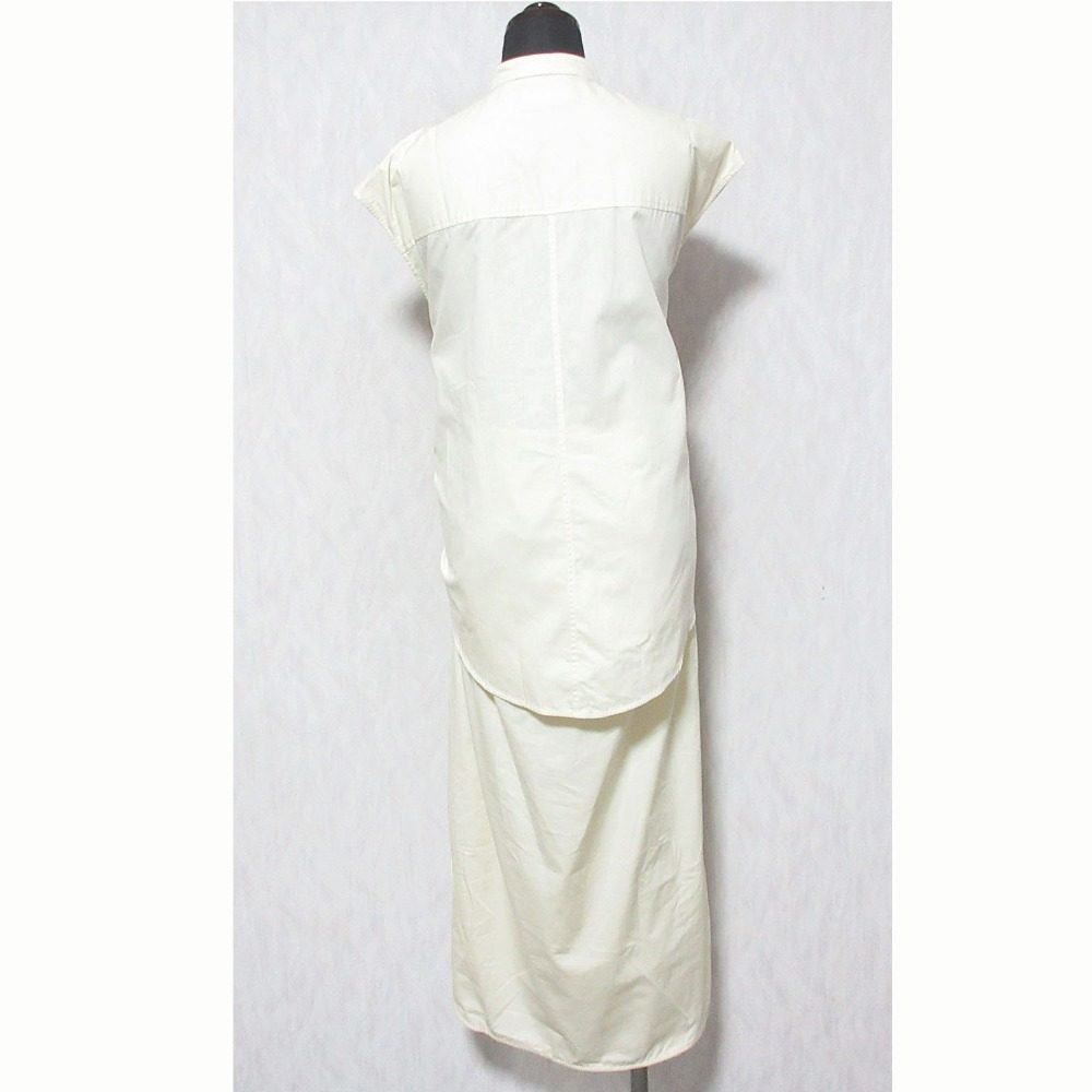 サトルササキ WRAP DRESS SHIRT コットンワンピース