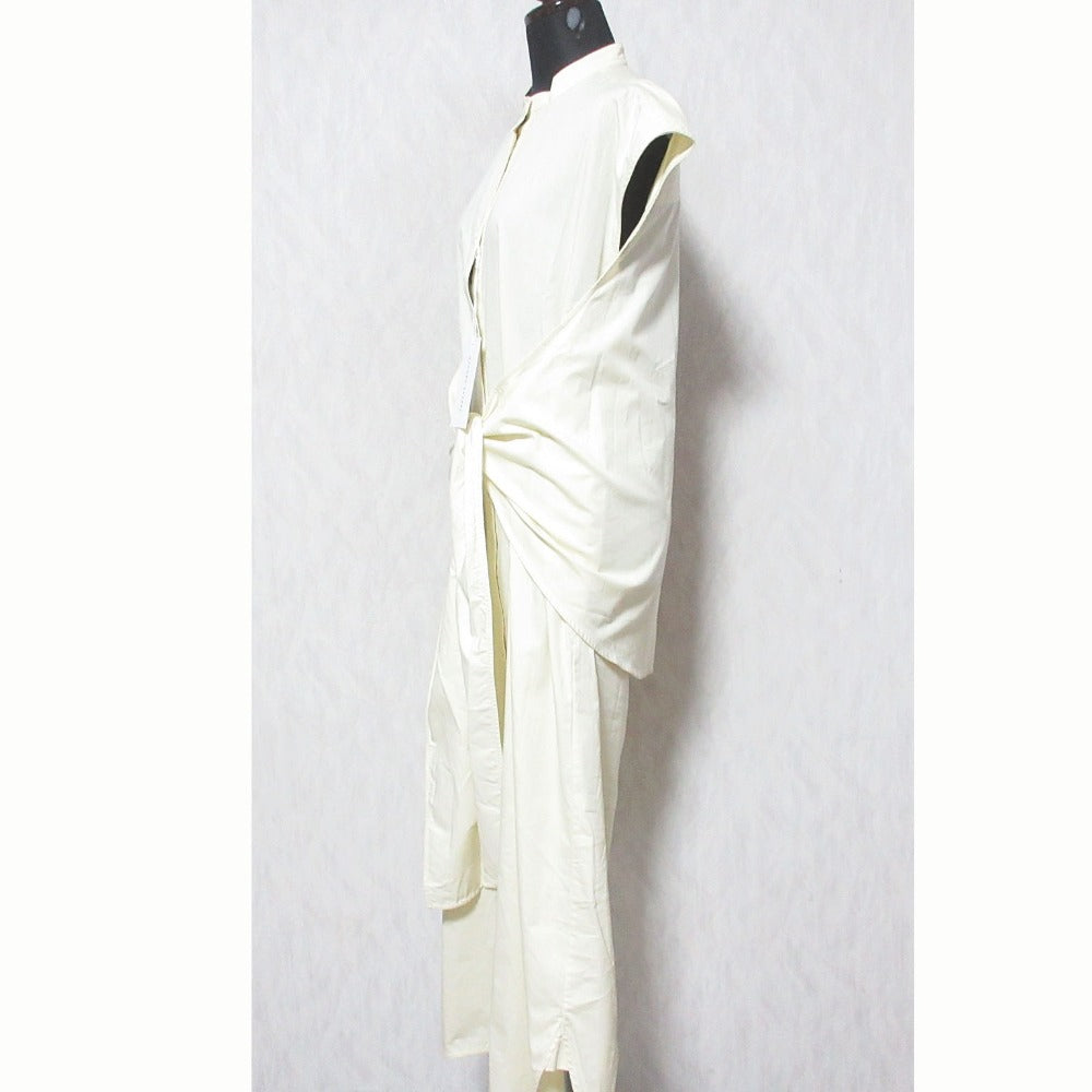 サトルササキ WRAP DRESS SHIRT コットンワンピース