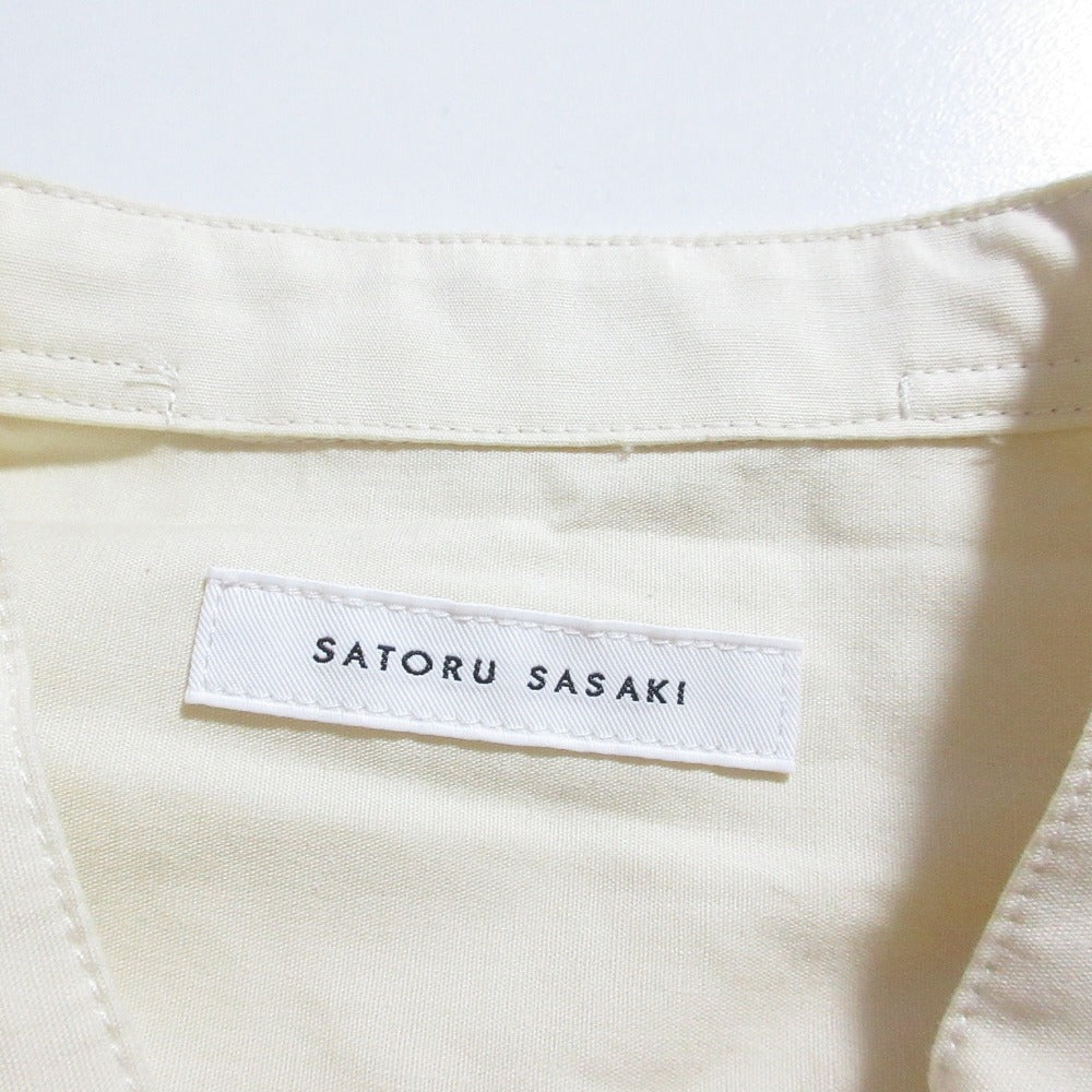 サトルササキ WRAP DRESS SHIRT コットンワンピース