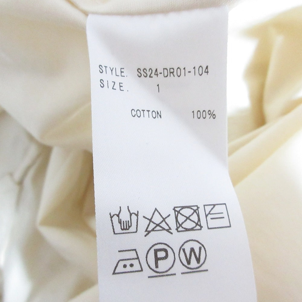 サトルササキ WRAP DRESS SHIRT コットンワンピース