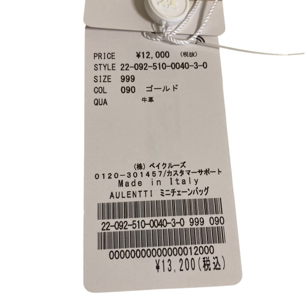 AULENTTI レザー 2way ミニ チェーン バッグ