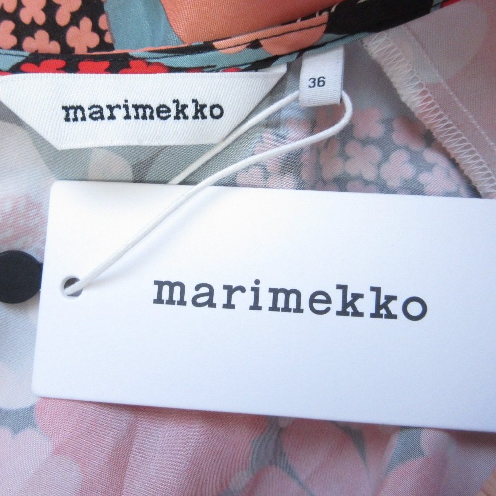 marimekko ANTIIKKI SUVIKIMPPU キュプラ ブラウス