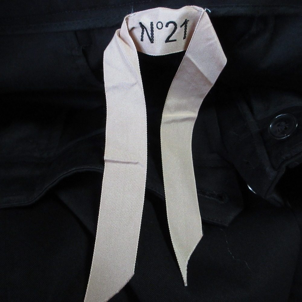 N°21 ストレッチワイドストレートクロップドパンツ