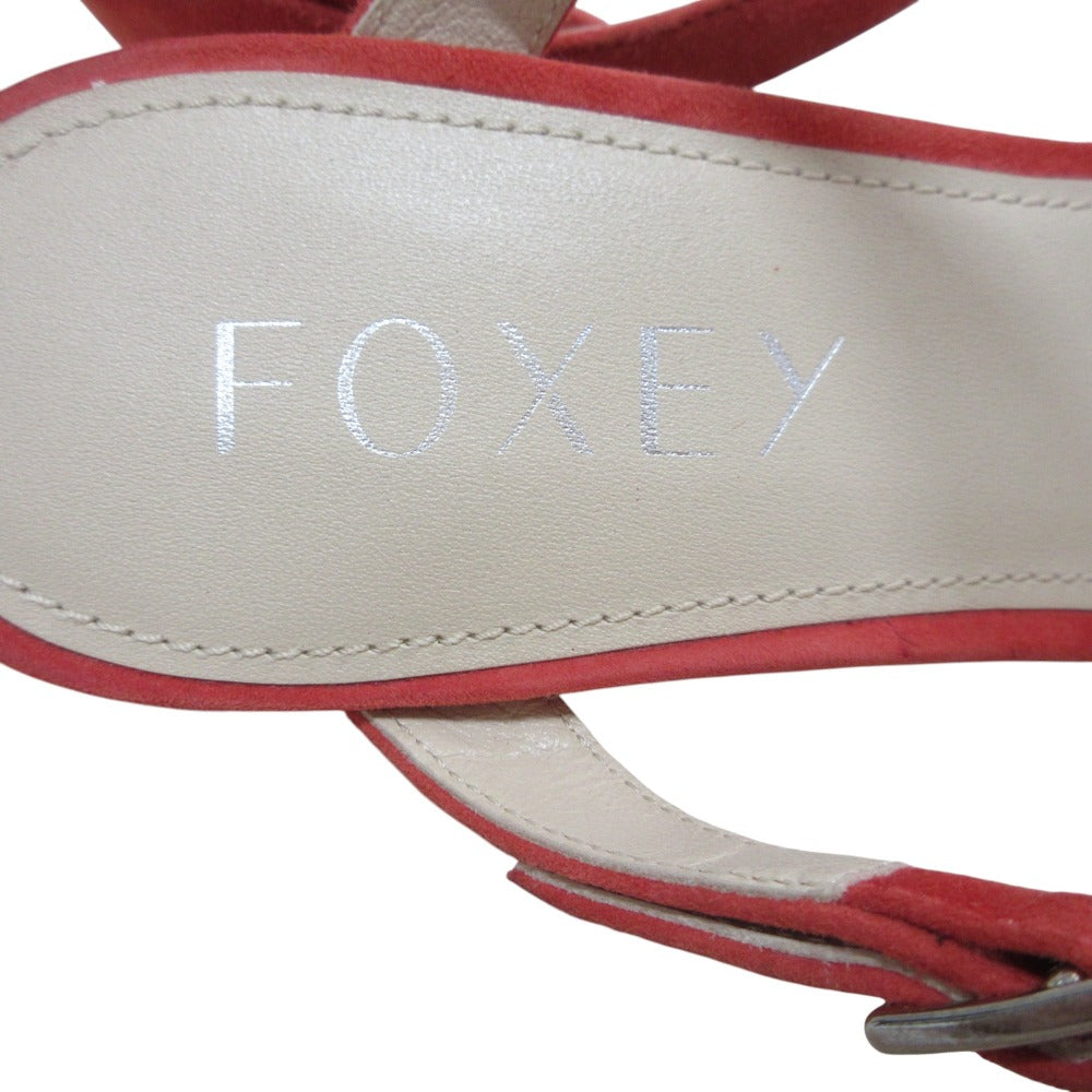 FOXEY POPPY スエードミュールサンダル