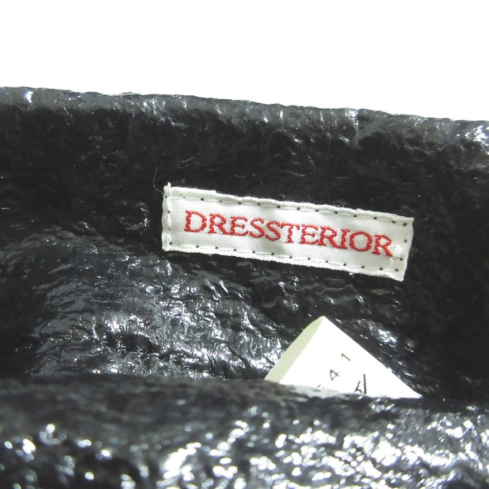 DRESSTERIOR リバーシブル ノーカラー ウール コート
