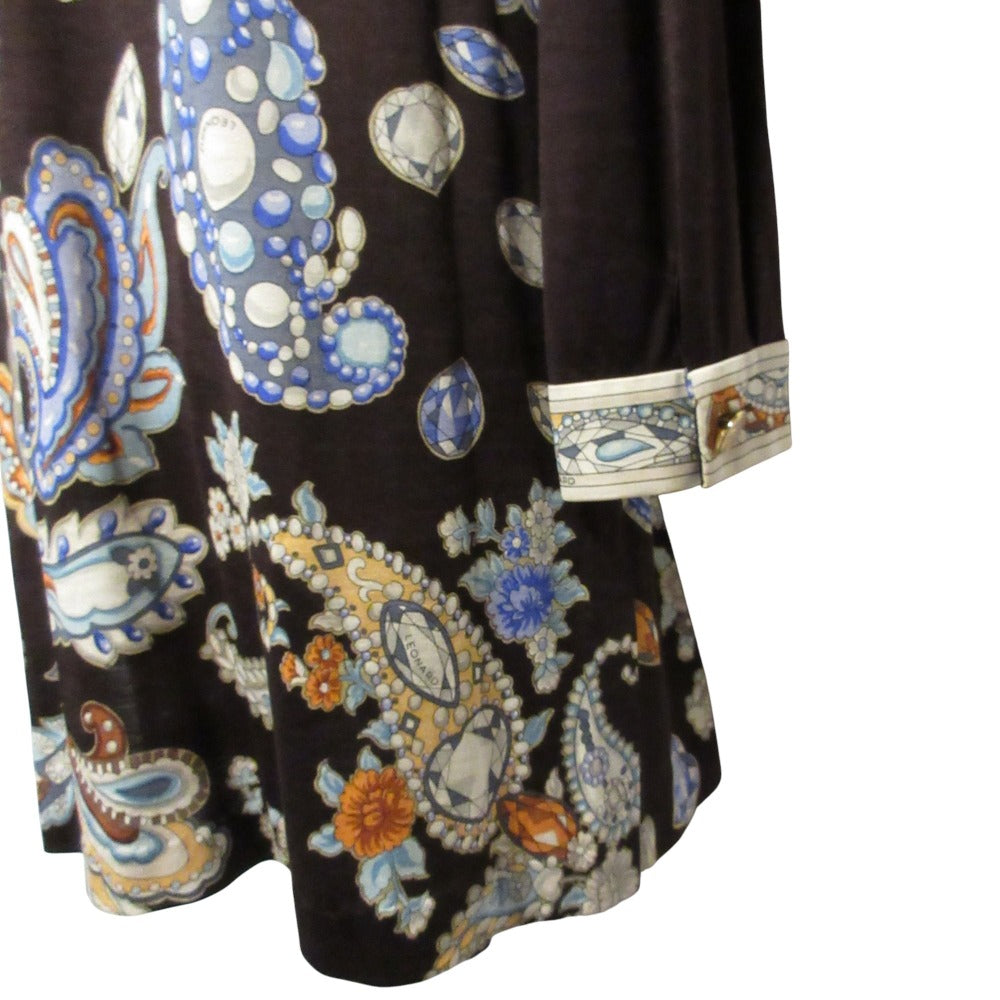 LEONARD FASHION ウール シルク ロング ジャケット