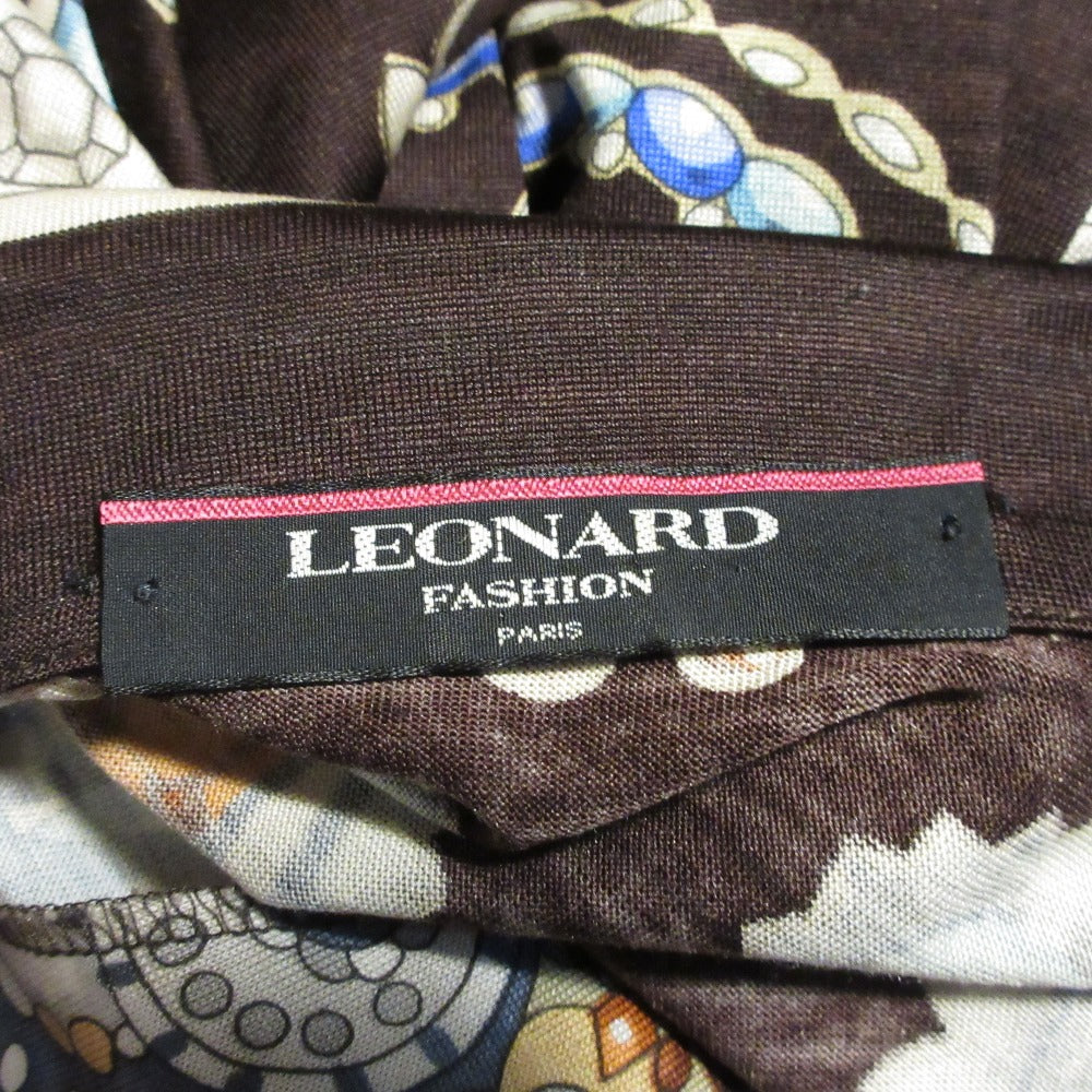 LEONARD FASHION ウール シルク ロング ジャケット