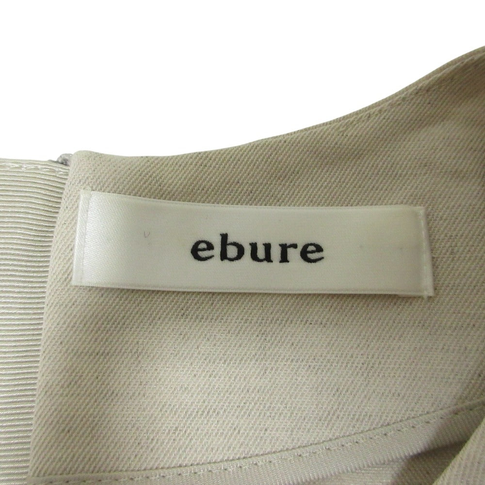 ebure リネンブレンドプルオーバーブラウス