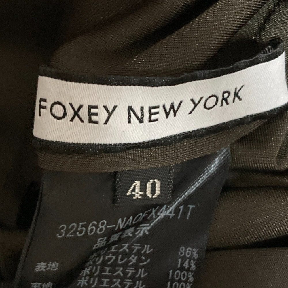 FOXEY NEW YORK ベロア ノワール ドレス