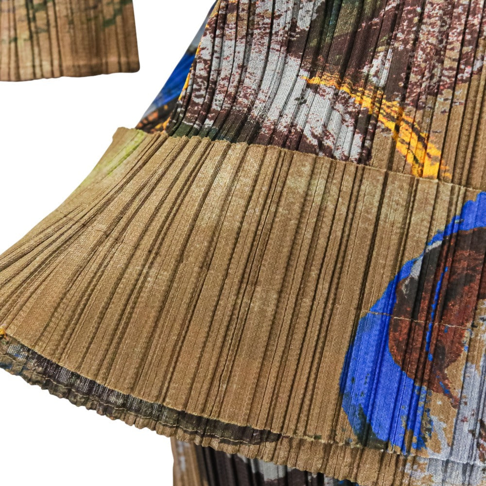 PLEATS PLEASE ロング ドレス 2way トップ ショール セット