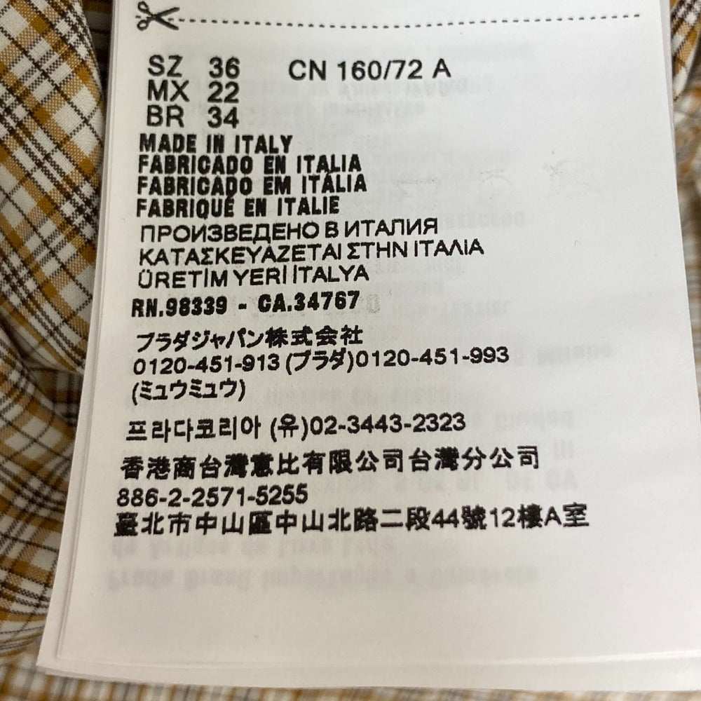 ミュウミュウ チェック ドレス