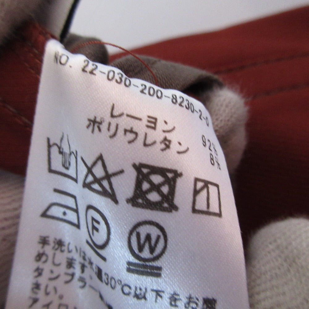 Spick and Span ハイ ウエスト タック パンツ