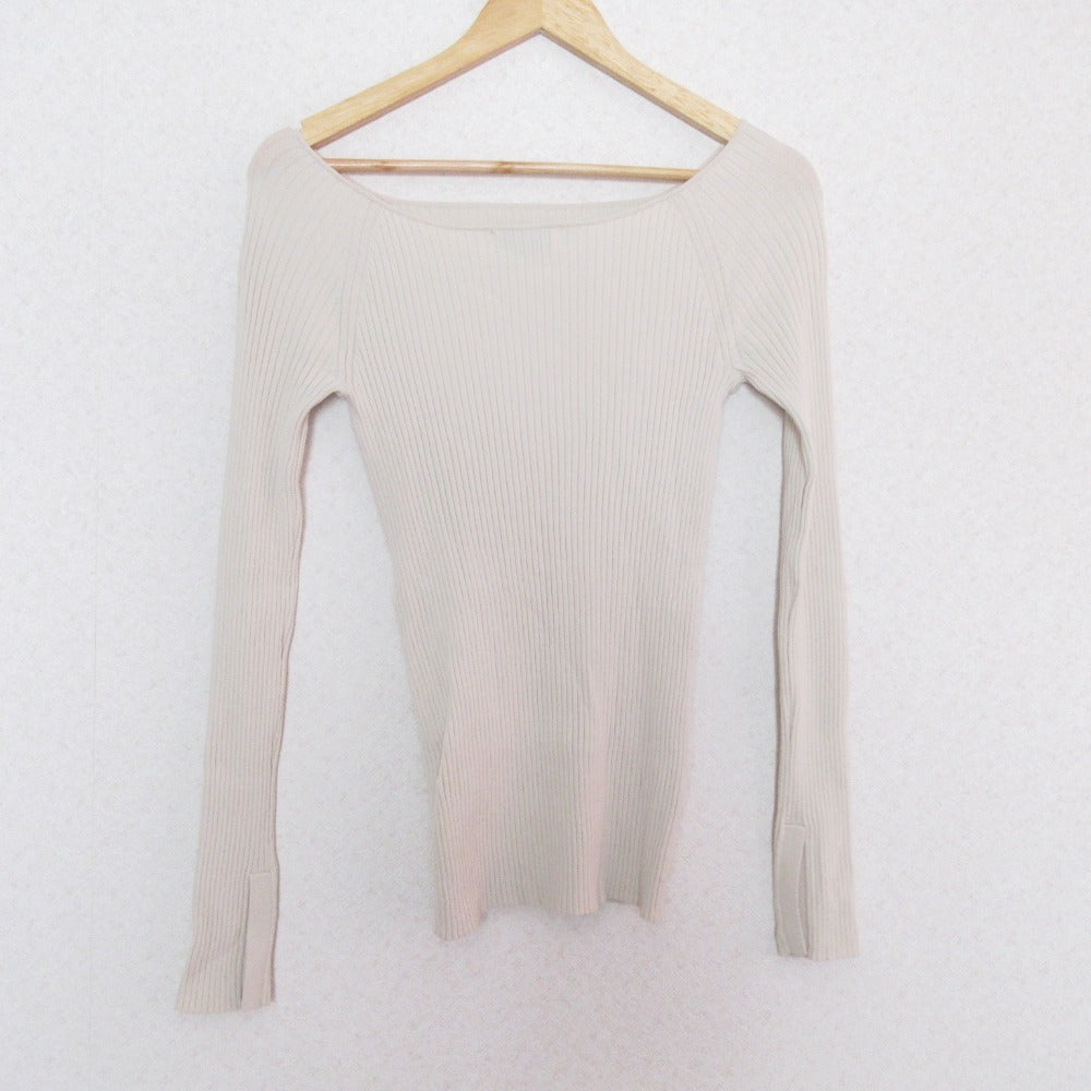 uncrave リブ ニット 長袖 トップス