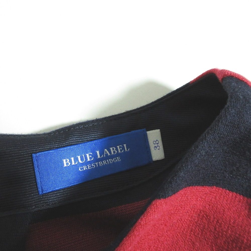BLUE LABEL CRESTBRIDGE ボーダー リボン カットソー