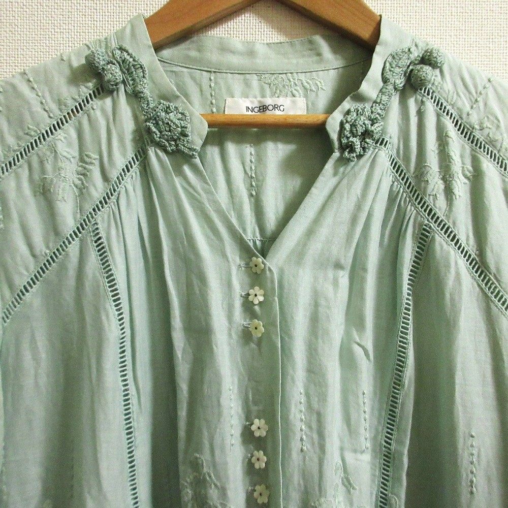 インゲボルグ スズラン 刺繍 ロング ドレス