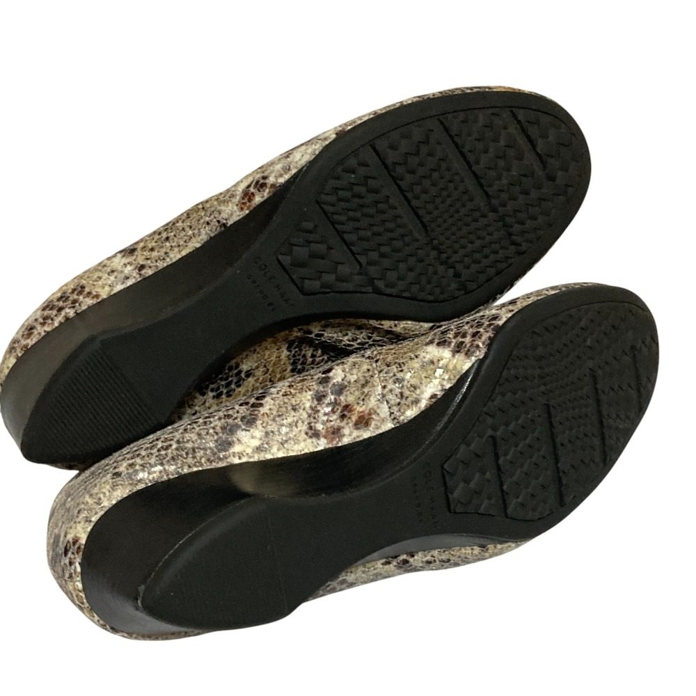 コールハーン SADIE WEDGE スネーク ウェッジソール パンプス