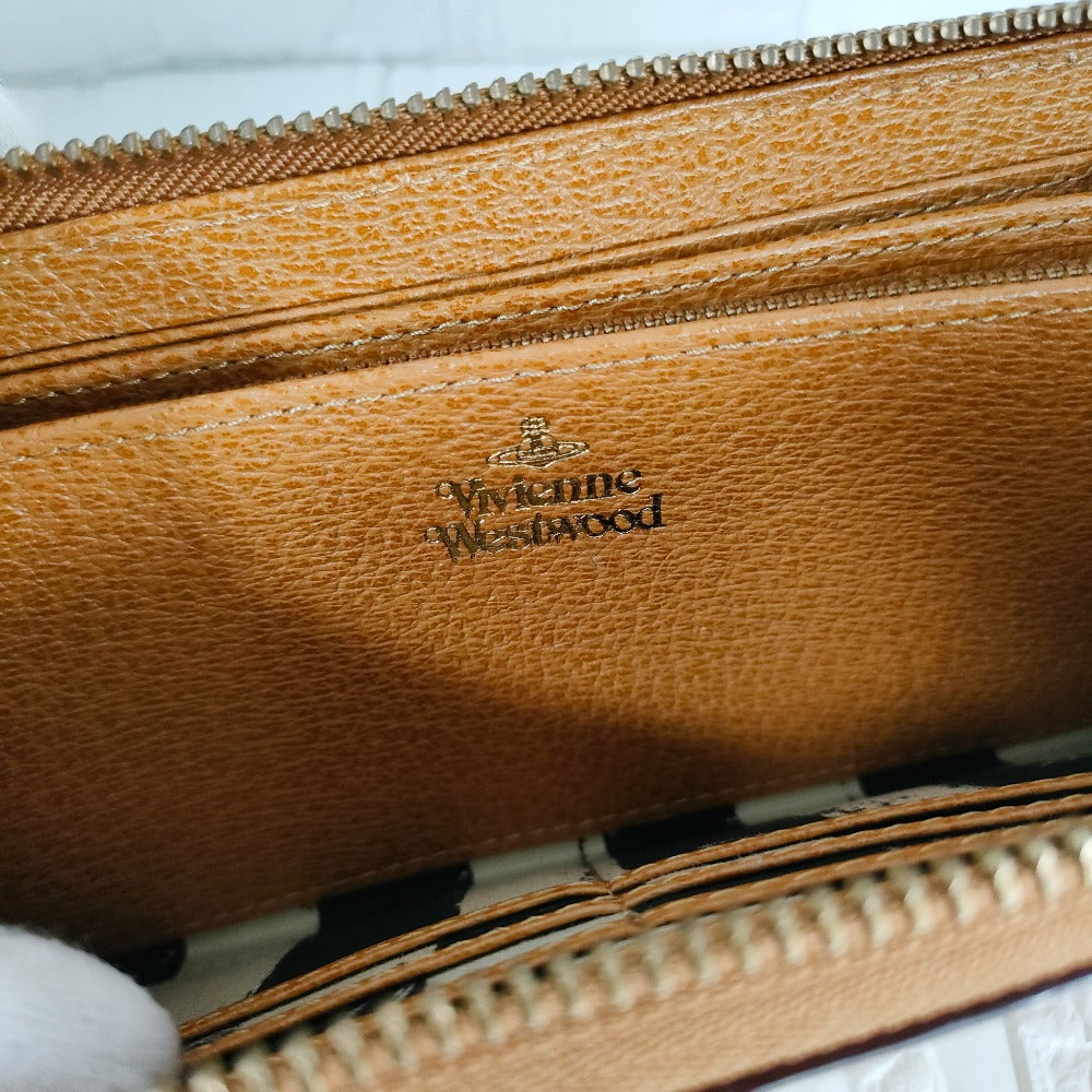 ヴィヴィアン ウエストウッド レザー ロング ジップ ウォレット