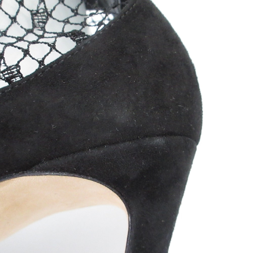 ジミー チュウ LEANNE 100 レース スエード パンプス