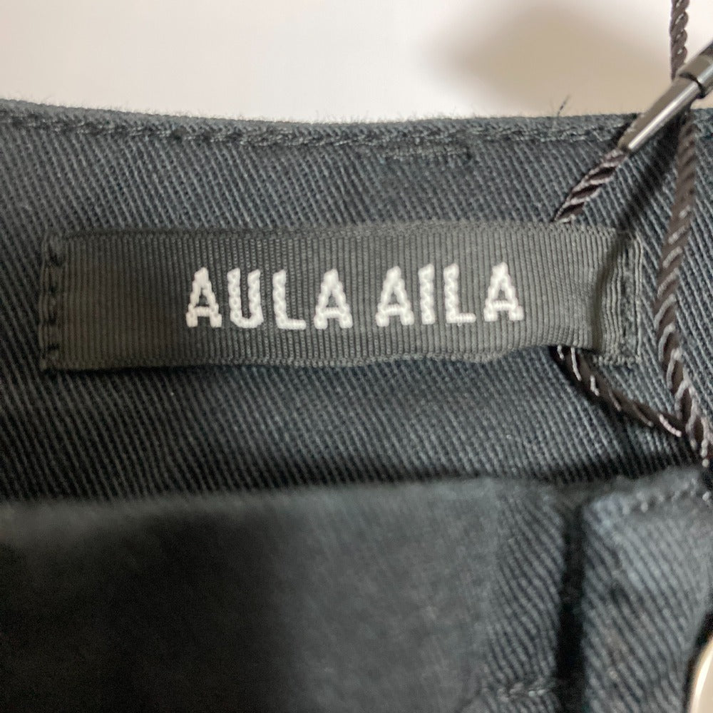 AULA AILA ツイル ドッキング プリーツ スカート