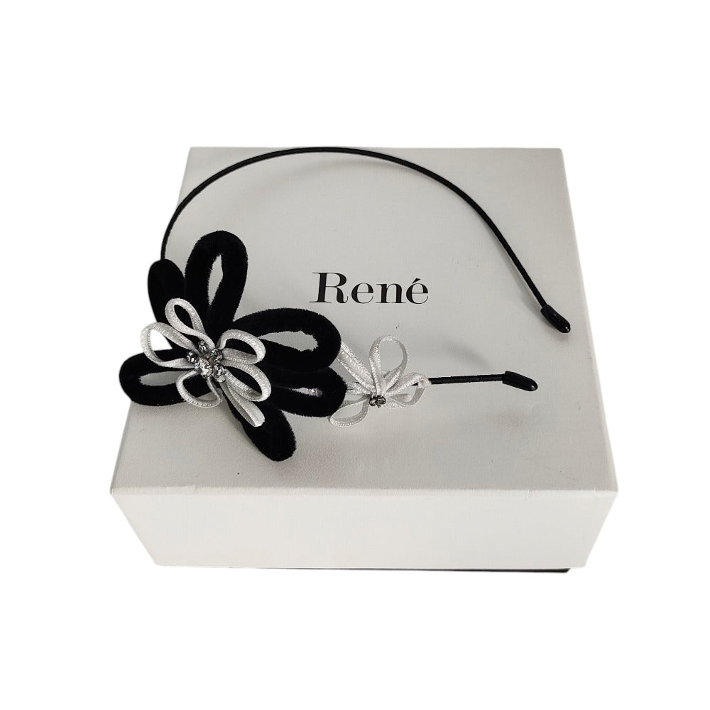 Rene フラワー モチーフ ヘッドバンド