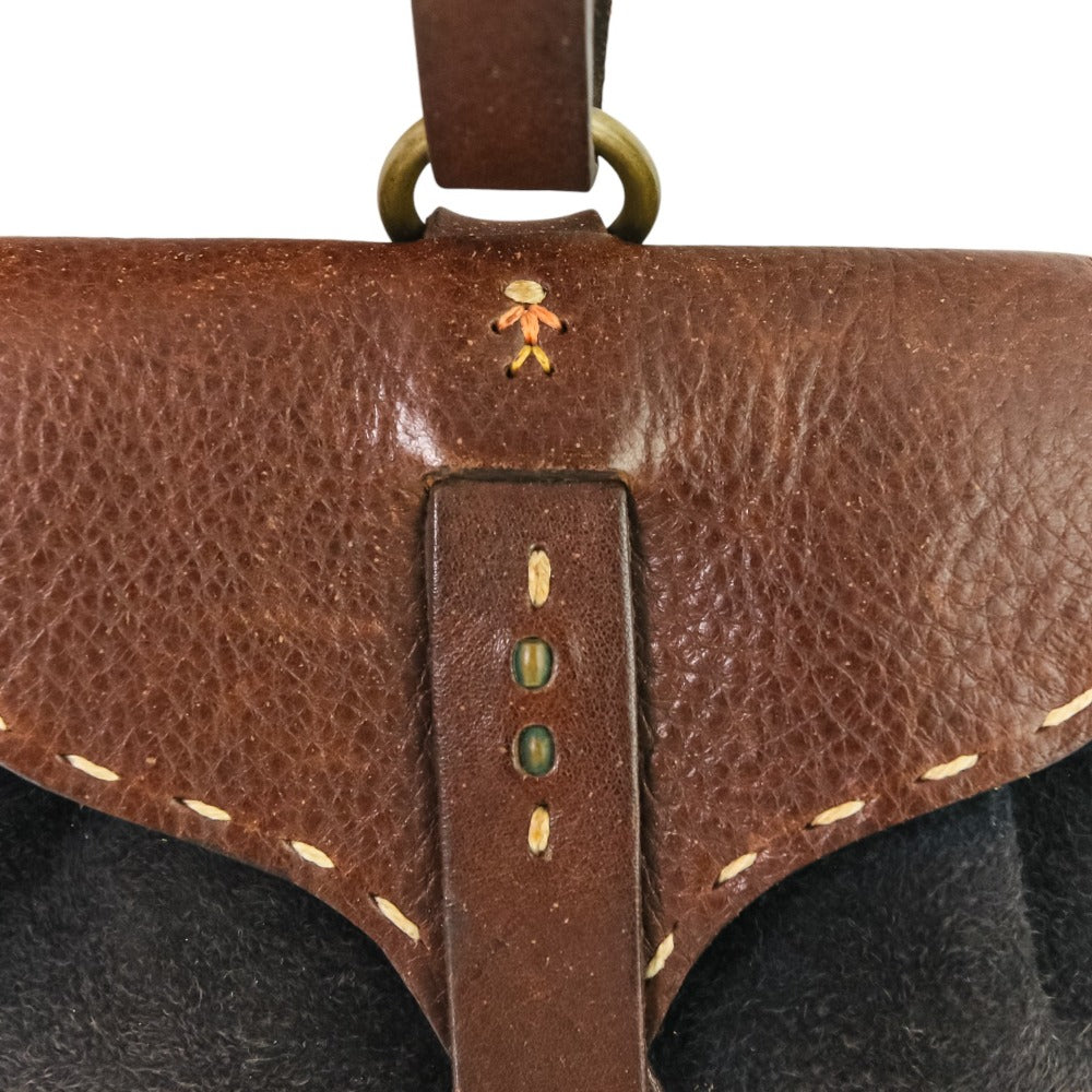 HENRY BEGUELIN レザー スエード 2WAY ショルダー バッグ