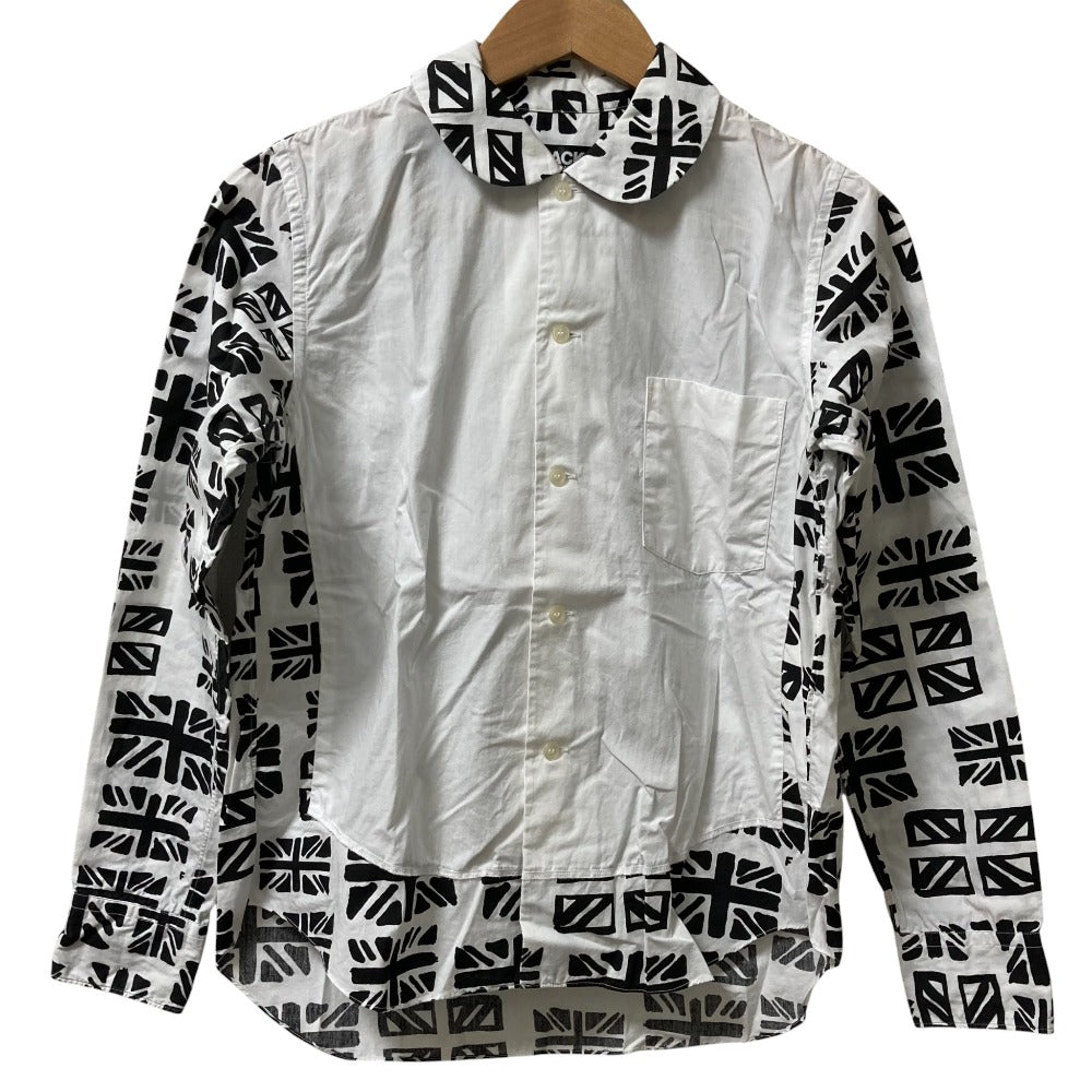 ブラックコムデギャルソン ユニオンジャック コットン シャツ